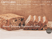 Tablet Screenshot of clamscakes.co.uk